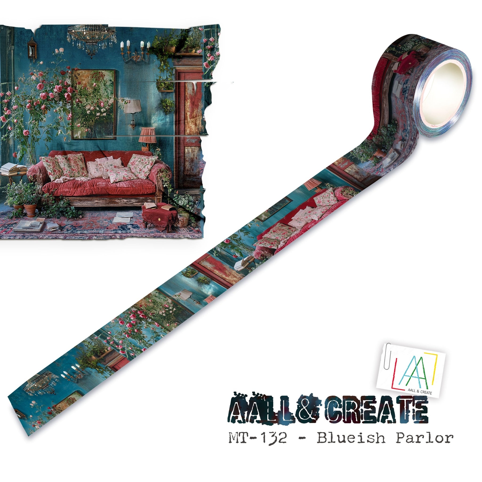 #132 Blueish Parlor (Layer-It-Up!) Washi Tape