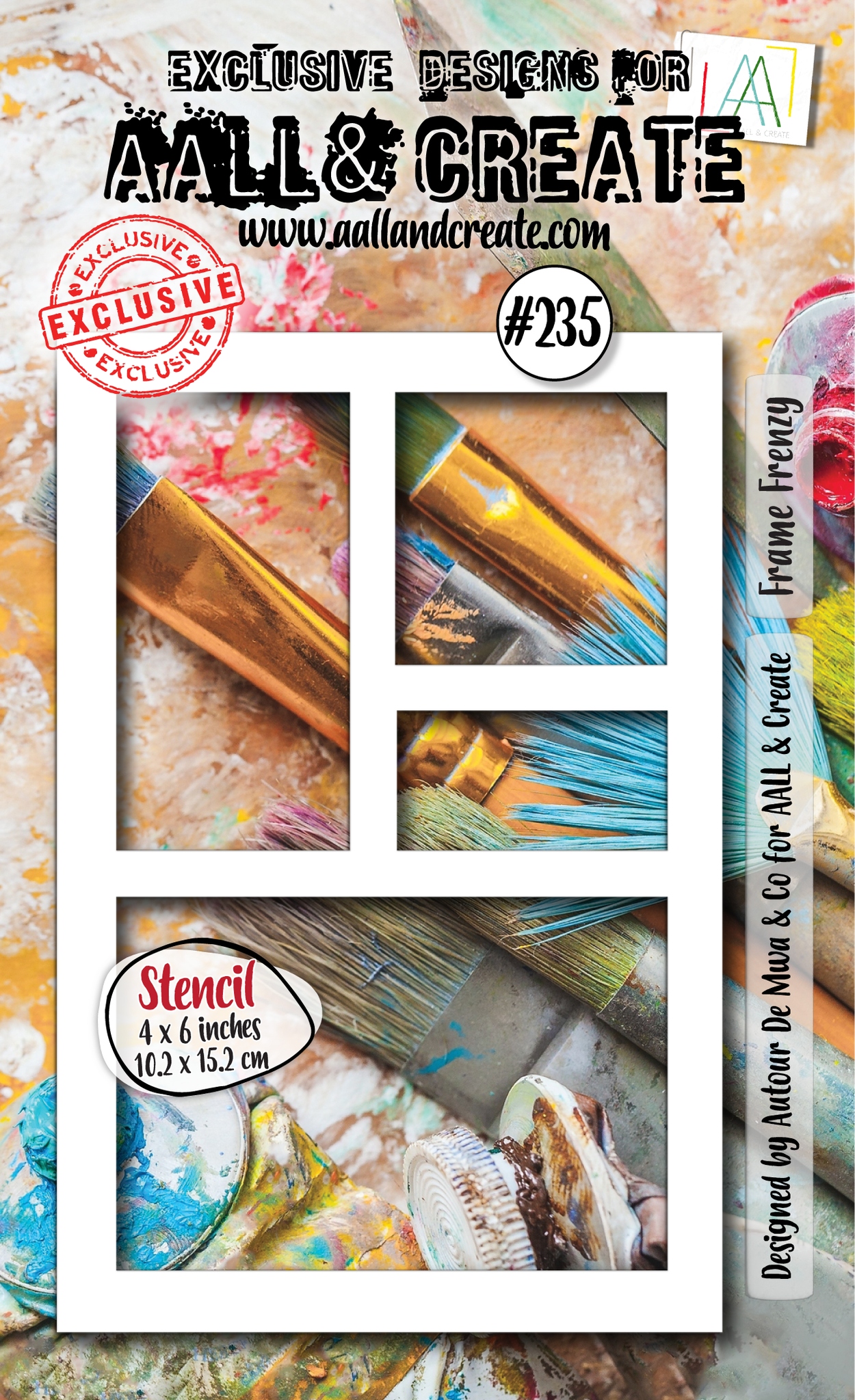 #235 Frame Frenzy 6x4 (inch) Stencil