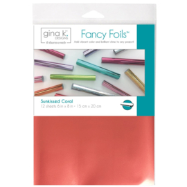 Sunkissed Coral Fancy Foils 6" x 8"