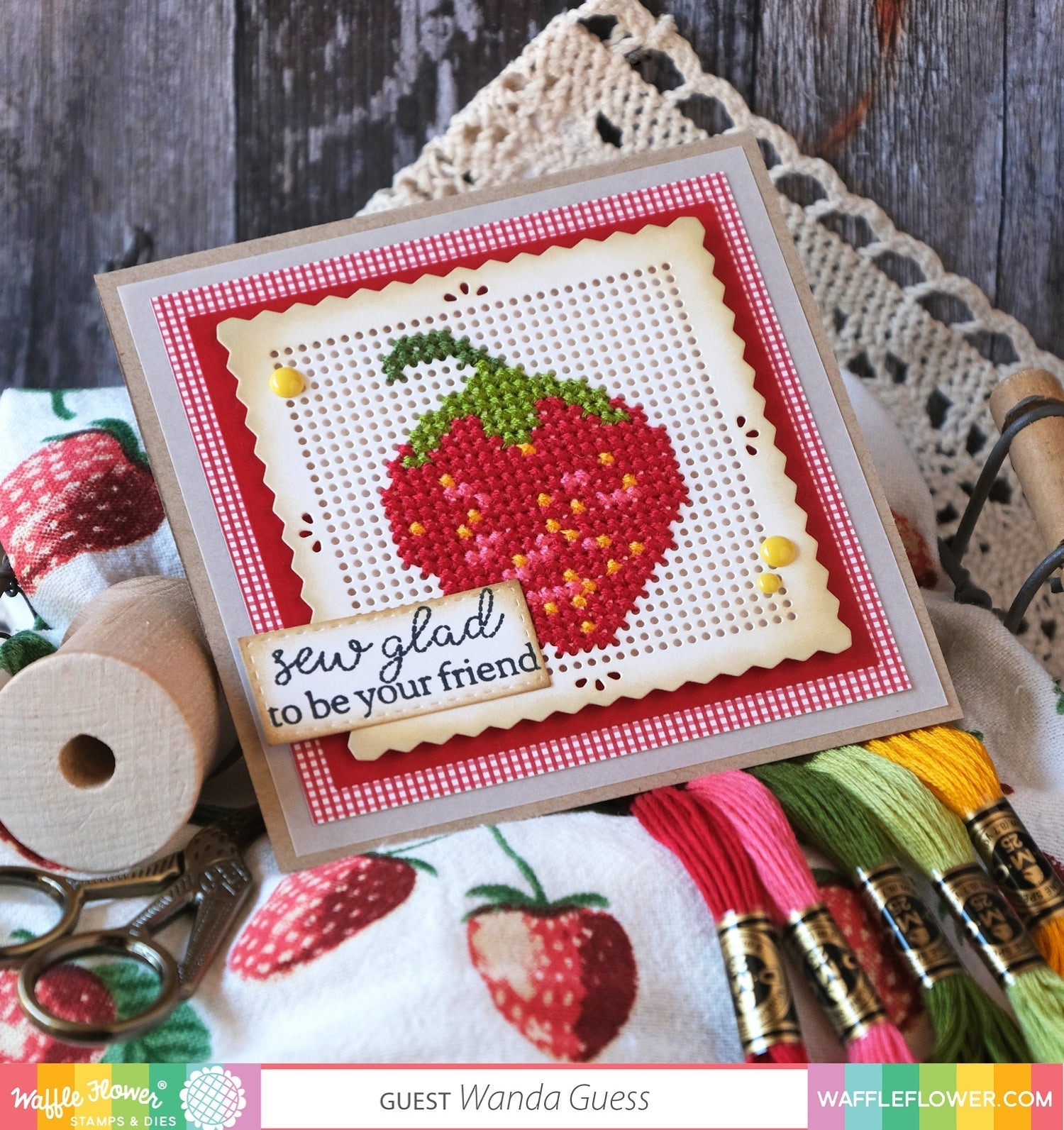Stitchable Pinking Square Die