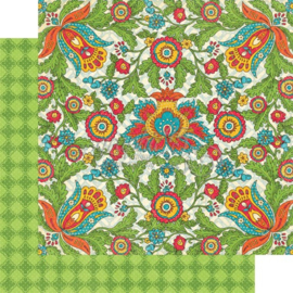 Bohemian Bazaar Paper Pad  12x12 Inch