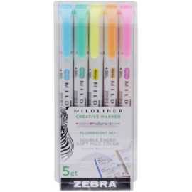 Mildliner Double Ended Marker Bold & Fine Point Fluorescent