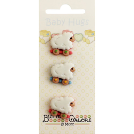 Baby Hugs Buttons Sheep