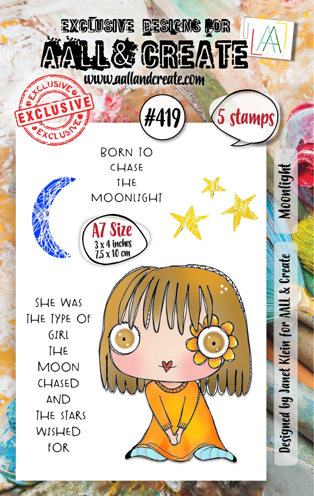 #0419 Moonlight A7 Clear Stamp Set