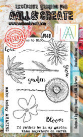 #0140 Doodled Blooms A6 Clear Stamp Set