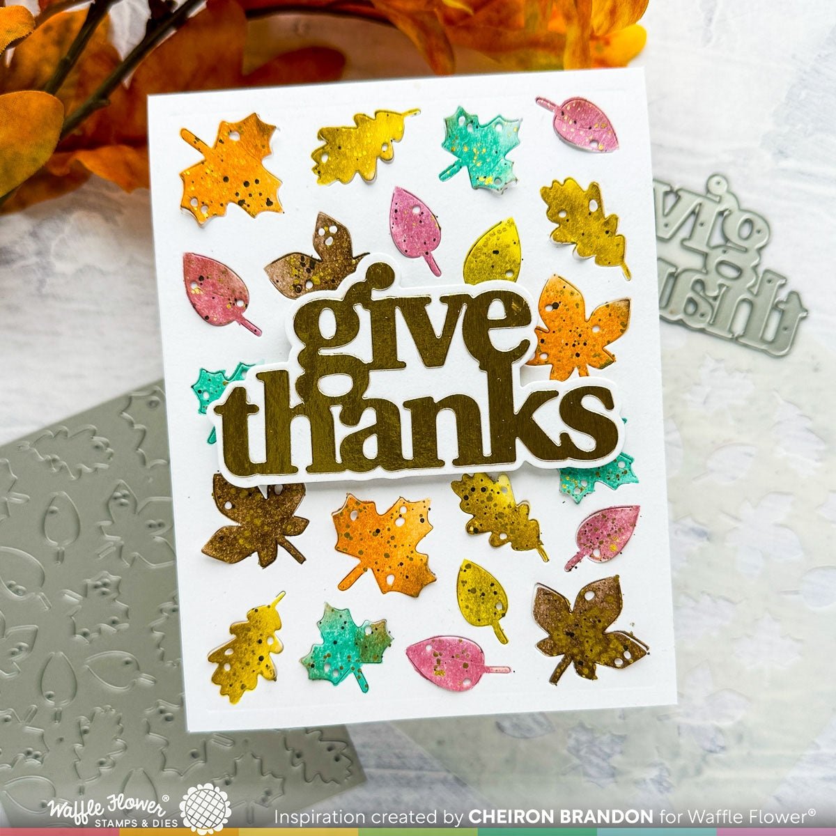 Pop-up Fall Leaves Panel Die