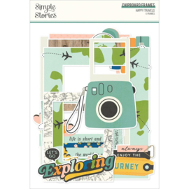 Happy Travels Chipboard Frames
