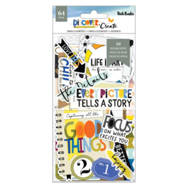 Discover + Create Journaling Ephemera Cardstock Die-Cuts