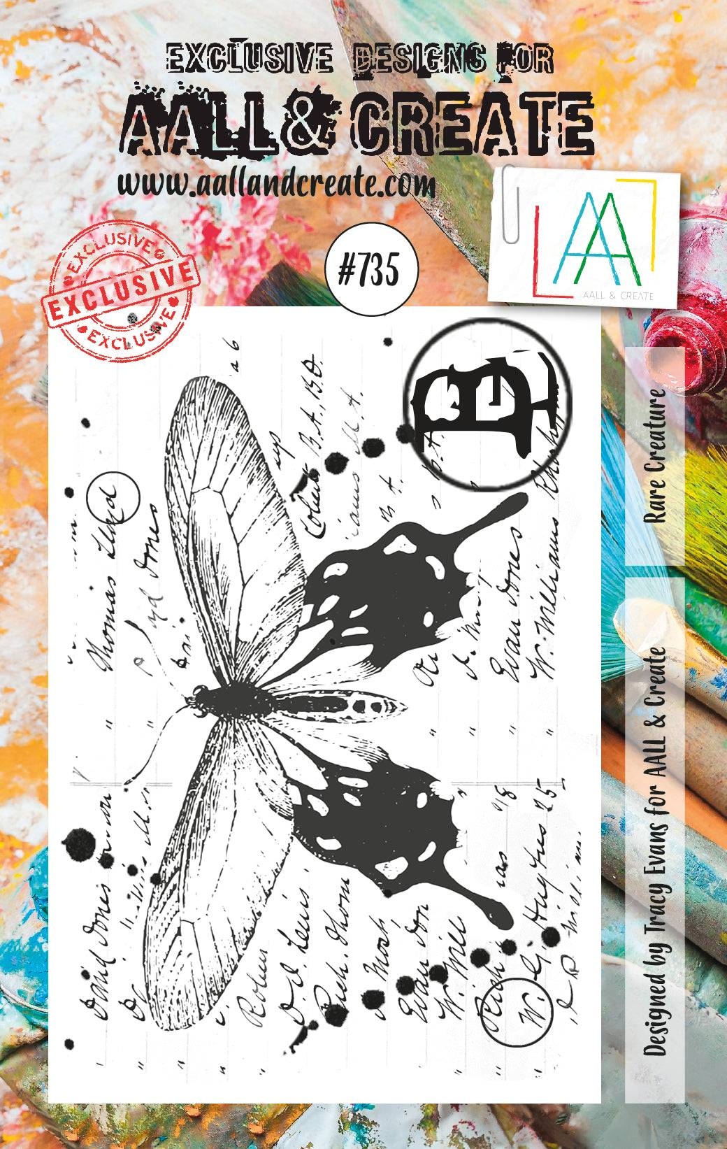 #0735 Rare Creature A7 Clear Stamp Set