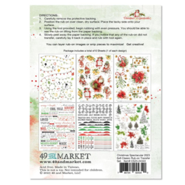 Christmas Spectacular 2023 Classic Rub-Ons 6"X8"