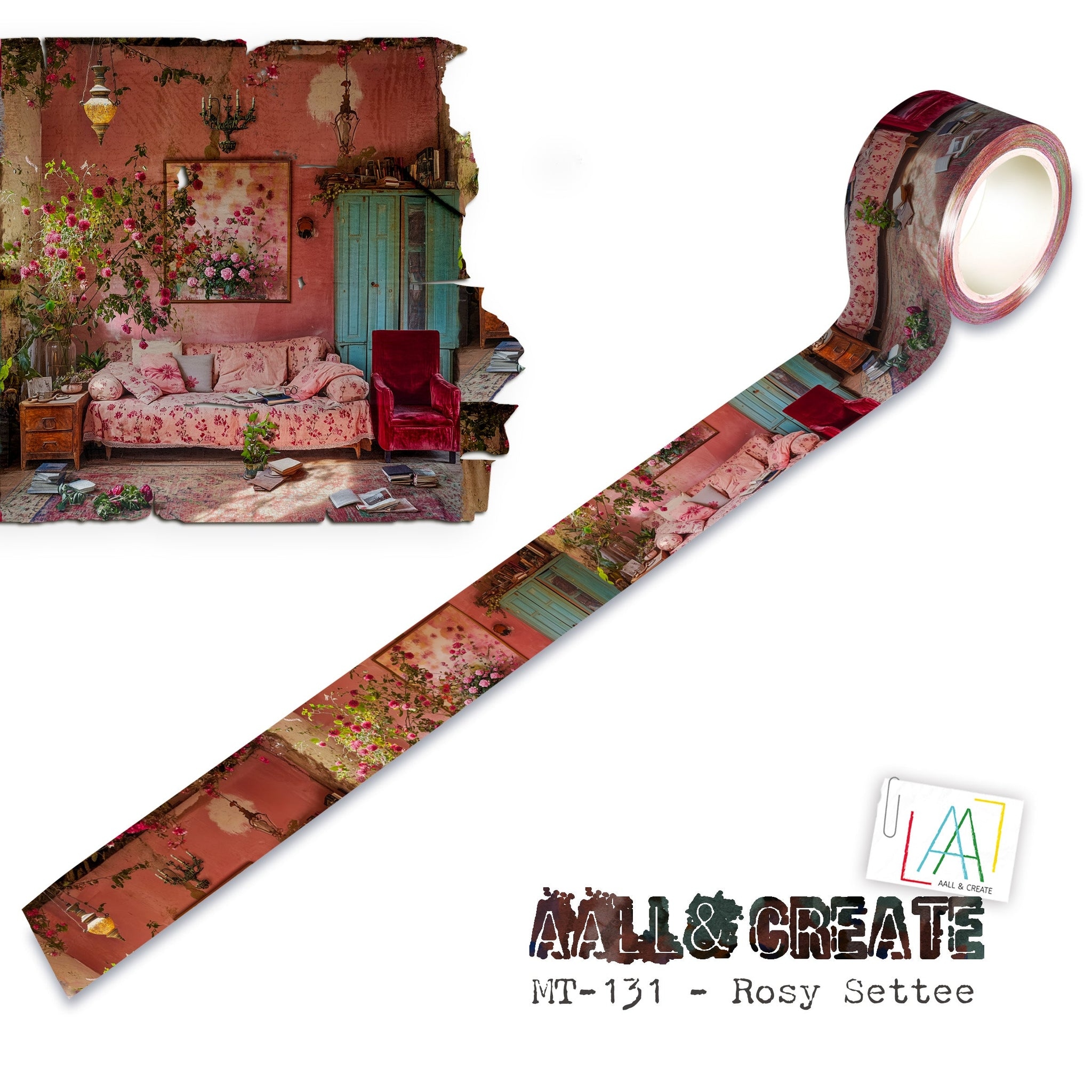 #131 Rosy Settee Washi Tape