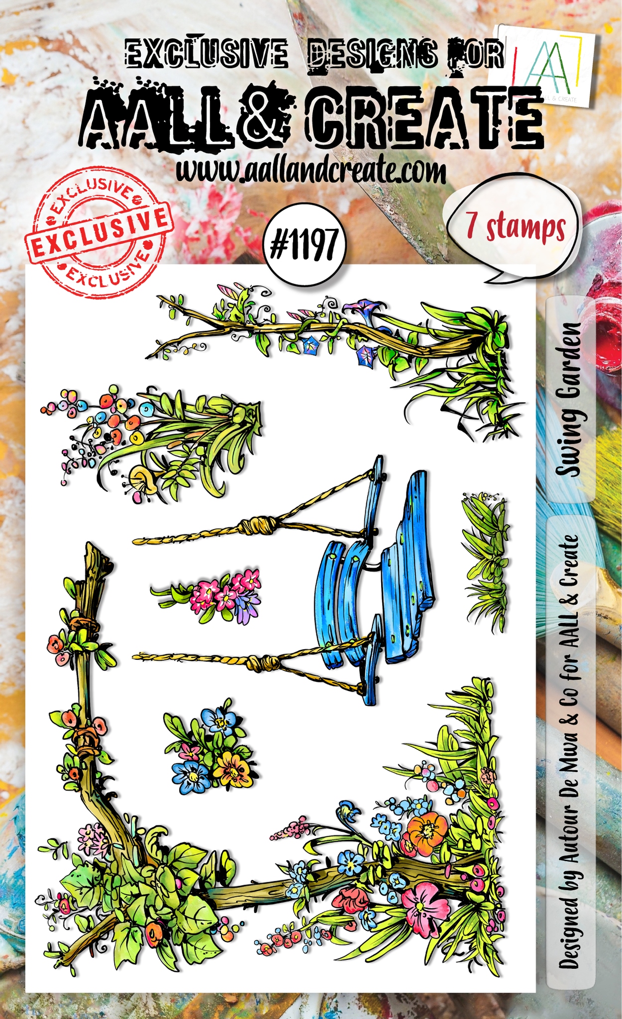 #1197 Swing Garden A6 Stamp Set