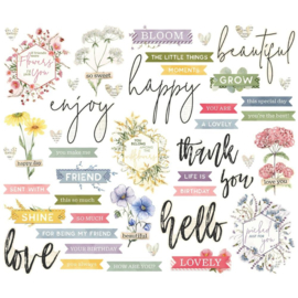 Meadow Flowers Bits & Pieces Sentiment