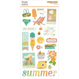 Summer Snapshots Chipboard Stickers