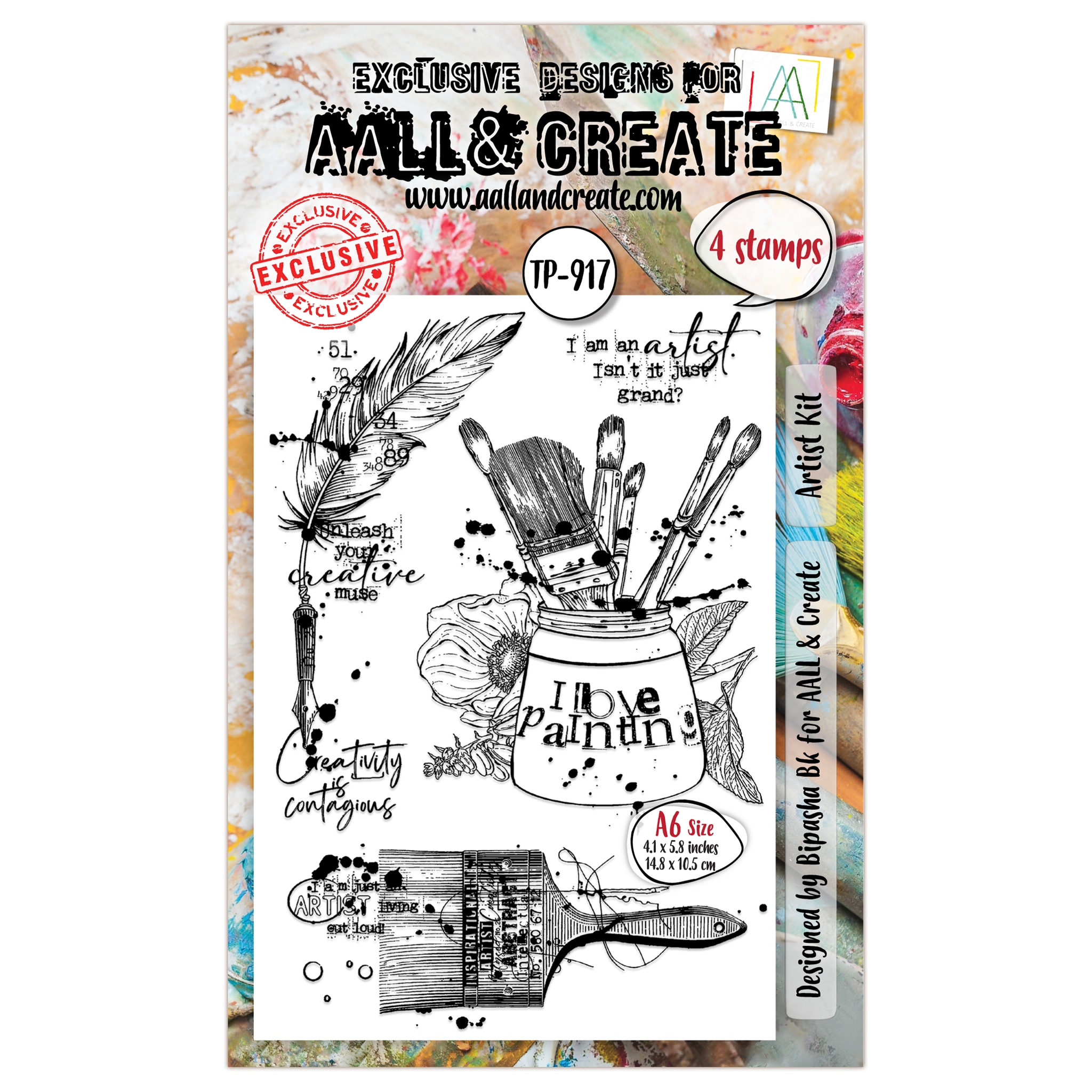 #0917 Artist Kit A6 Clear Stamp Set