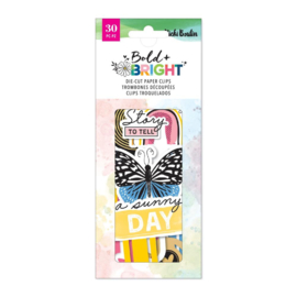 Bold And Bright Die-Cut Paper Clips