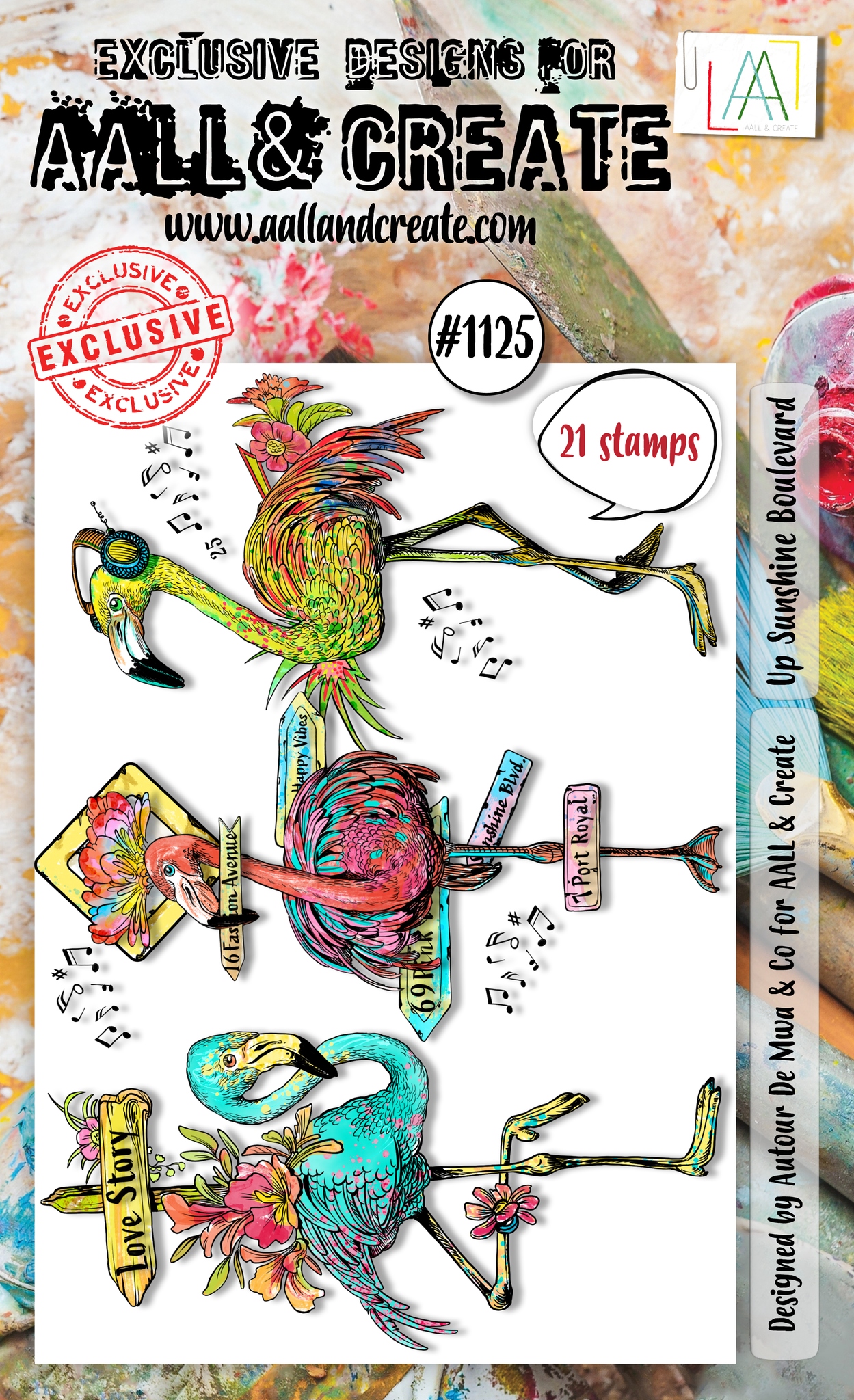 #1125 Up Sunshine Boulevard A6 Stamp Set
