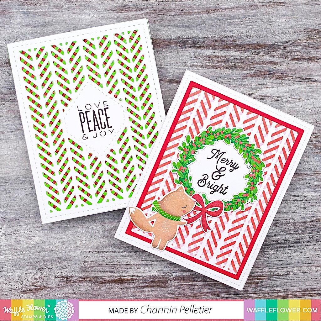 Herringbone Sentiments Stamp Set