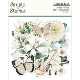 Vintage Timeless Harmony Floral Bits & Pieces Die Cuts