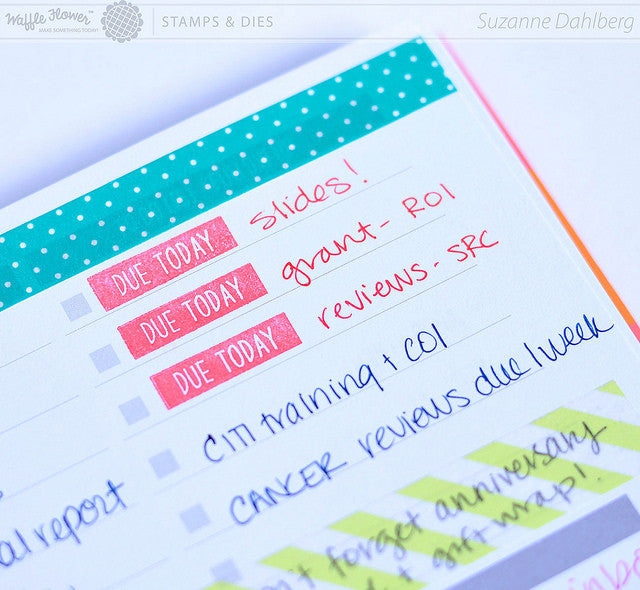 Planner: Stay Focused Stamp Set