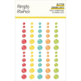 Sweet Summertime Glitter Enamel Dots