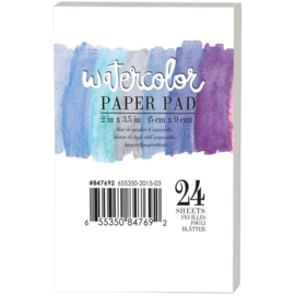 Watercolor Paper Pad 2x3.5 inch