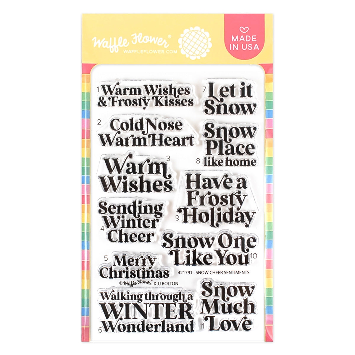 Snow Cheer Sentiments Stamp Set