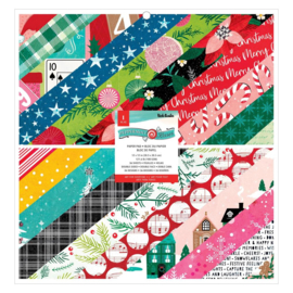 Peppermint Kisses Paper Pad 12"X12"