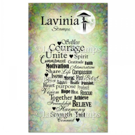 LAV593 Words of Spring Stamp