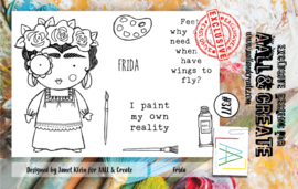 #0377 Frida A7 Clear Stamp Set