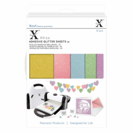 Xtra A5 Adhesive Glitter Sheets Pastels