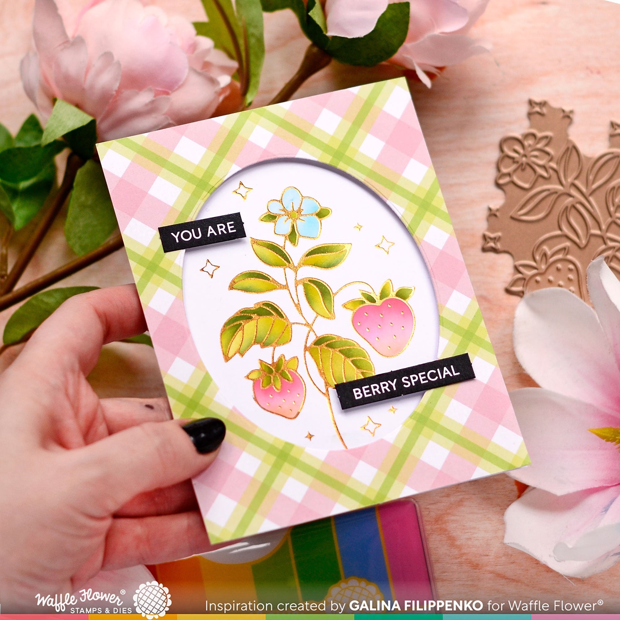 Sweet Strawberry Foil Plate
