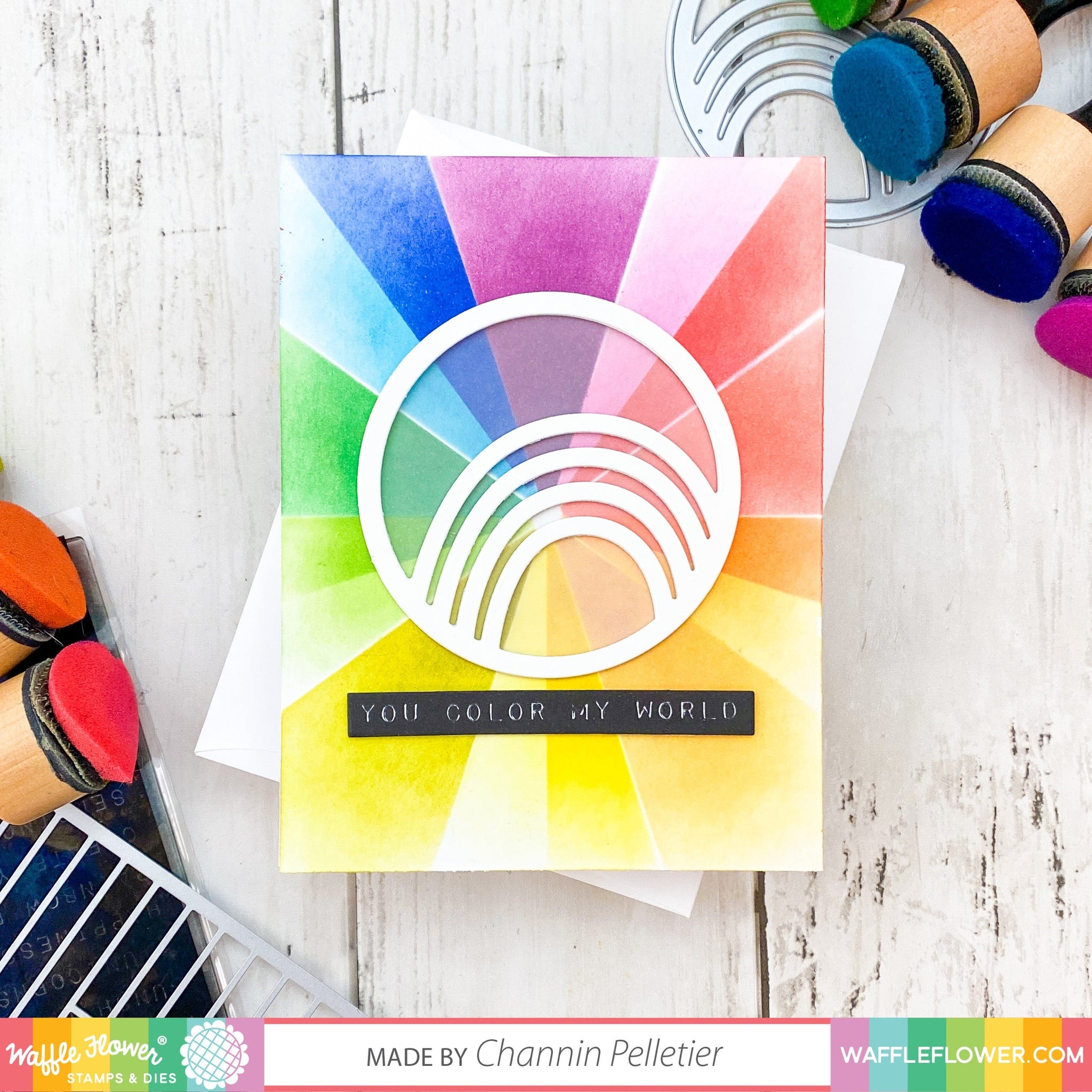 Labelmaker Rainbows Stamp Set
