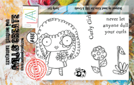#0480 Curly Girl A7 Clear Stamp Set