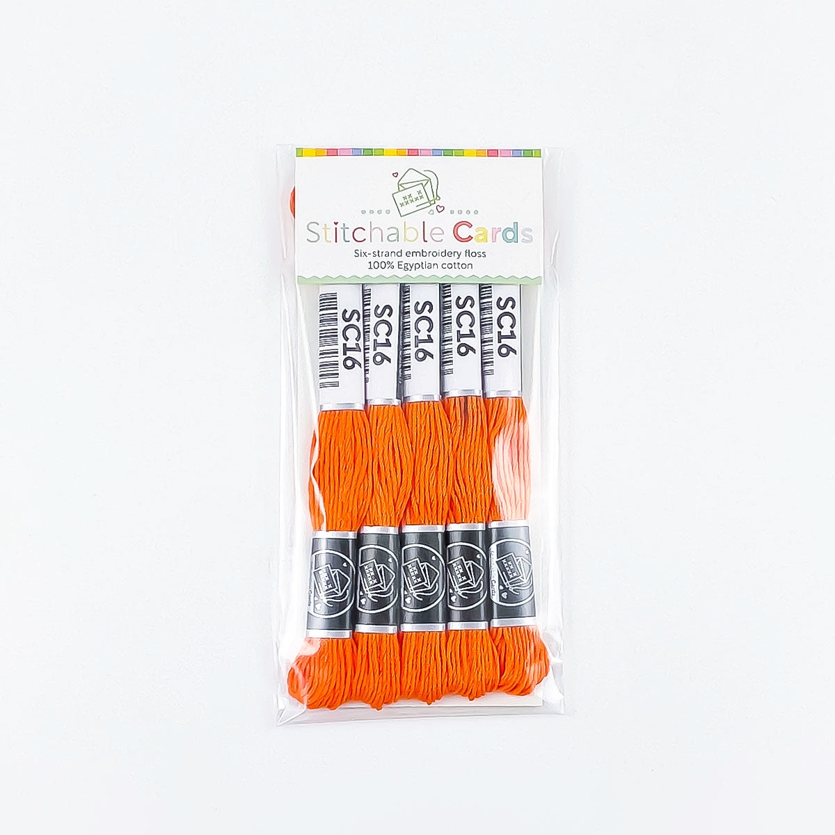 SC16 Embroidery Floss - Orange 5/pk