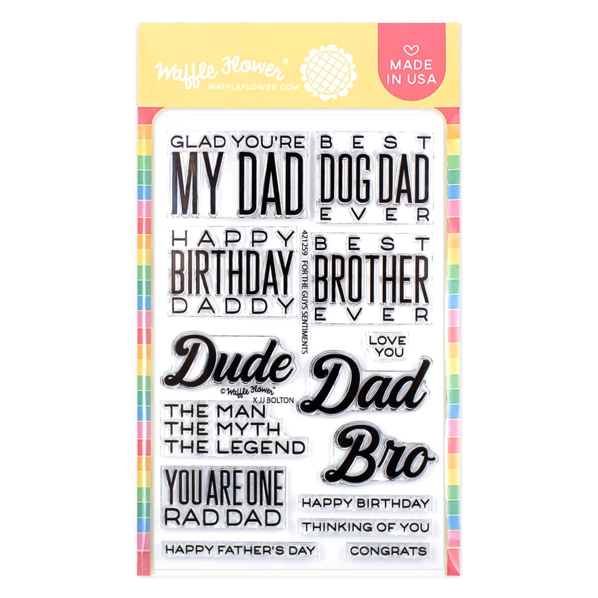 For the Guys Sentiments Stamp Set