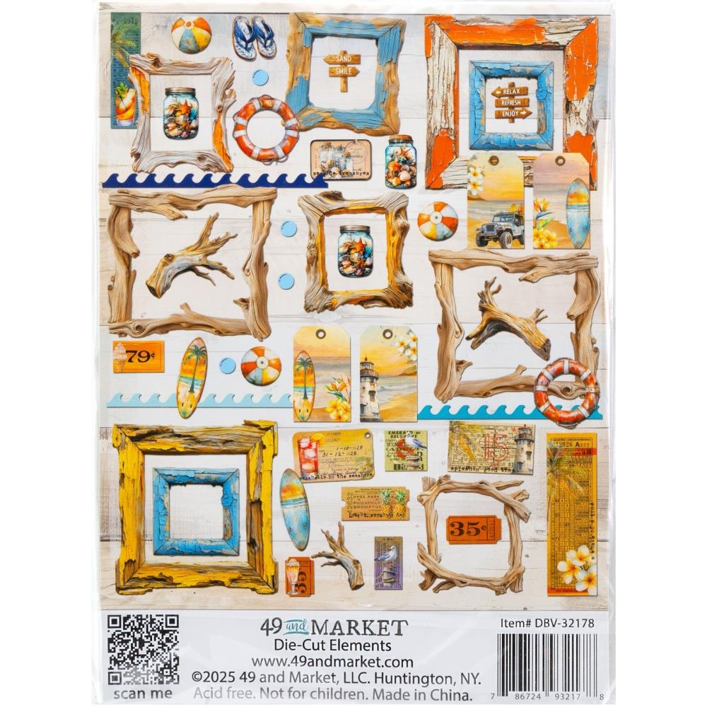 Beach Vibes Die-Cuts Elements