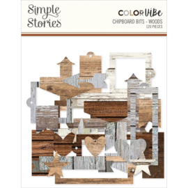 Color Vibe Chipboard Bits & Pieces Woods