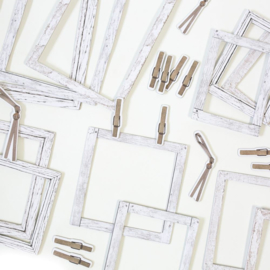 Vintage Artistry Essentials Frames & Bits Set Whitewash