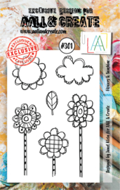 #0301 Flowers & Sunshine A7 Clear Stamp Set