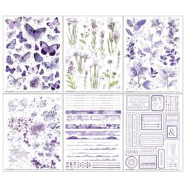 Color Swatch: Lavender Rub-Ons 6"X8" 6/Sheets