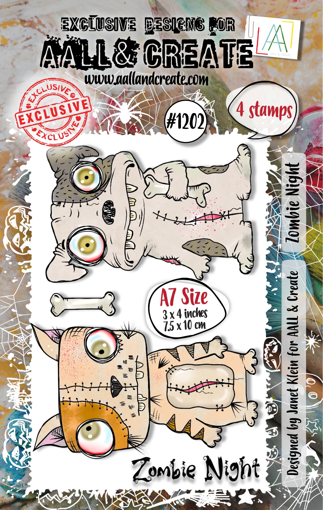 #1202 Zombie Night A7 Stamp Set