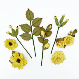 Nature's Bounty Paper Flowers Canary