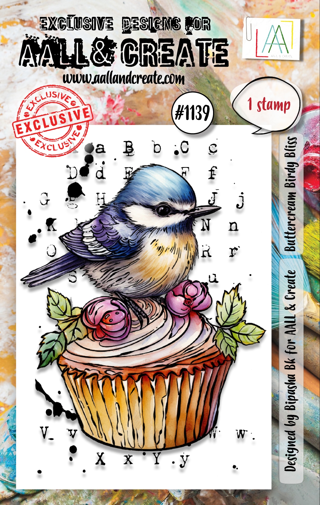#1139 Buttercream Birdy Bliss A7 Stamp Set