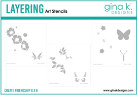 Create Friendship Layering Stencil Stencil