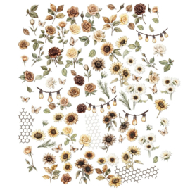Country Heart Cafe Laser Cut Wildflowers