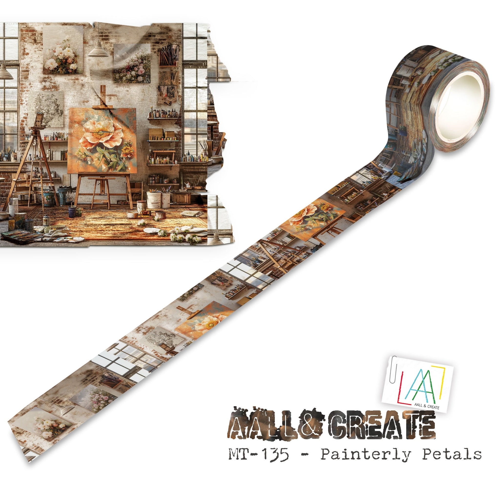 #135 Painterly Petals (Layer-It-Up!) Washi Tape