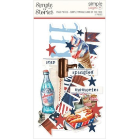 Simple Vintage Land of The Free Page Pieces Die Cuts