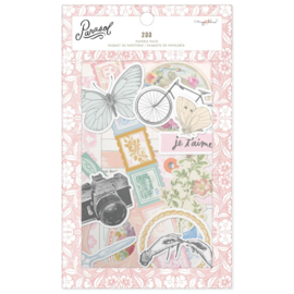 Parasol Paper Pieces & Washi Stickers Paperie Pack