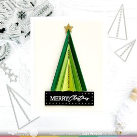Dotted Labels Christmas Stamp Set 